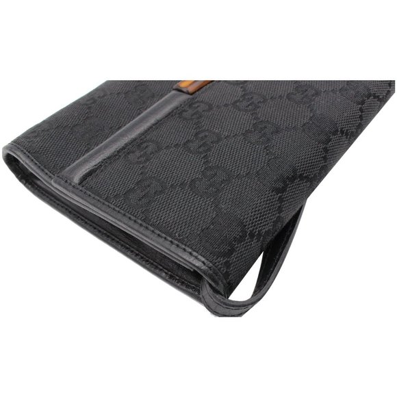 GUCCI Bamboo GG Monogram Canvas Clutch - Picture 7 of 11